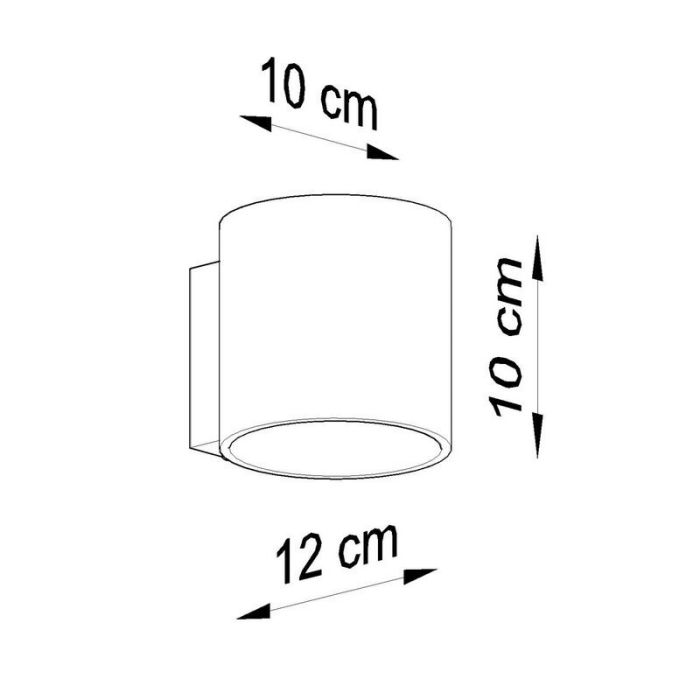 Witte up down wandlamp Amely, aluminium