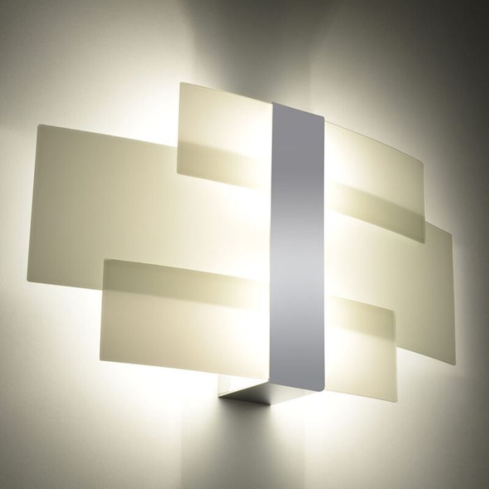 Chromen wandlamp Marith, staal