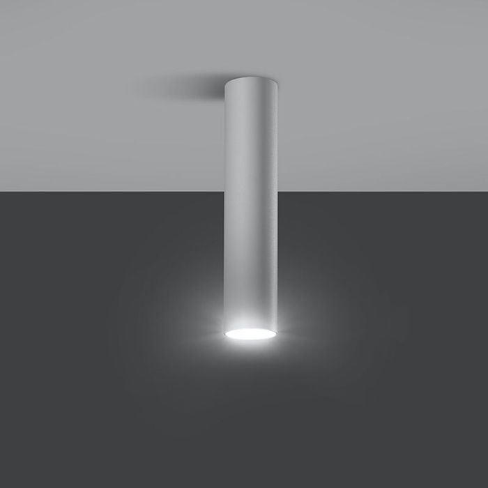 Witte opbouwspot Harley, aluminium, 30 cm