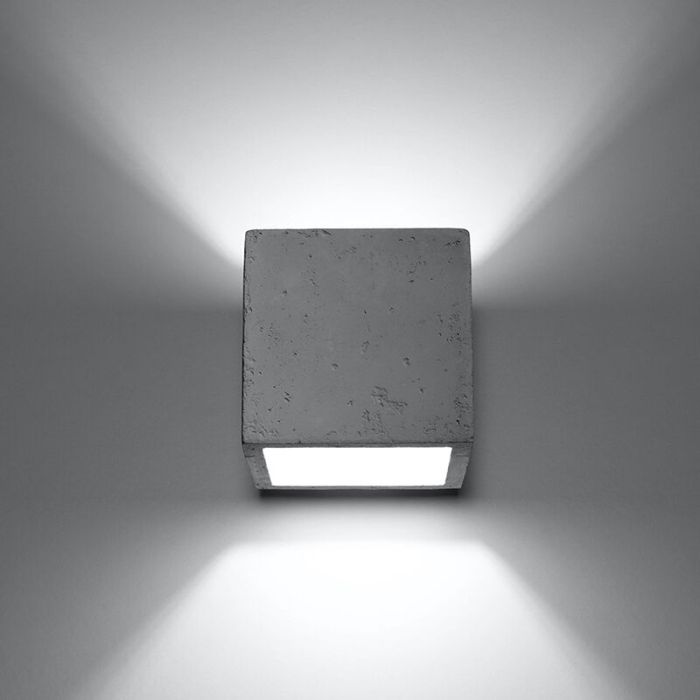 Betonnen up down wandlamp Andro, grijs