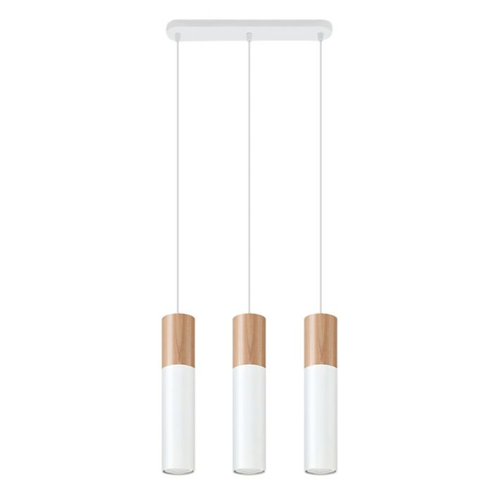 Witte hanglamp Francesca, aluminium, 3L