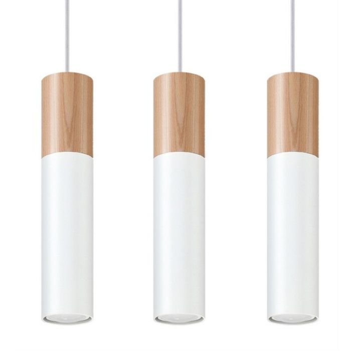 Witte hanglamp Francesca, aluminium, 3L