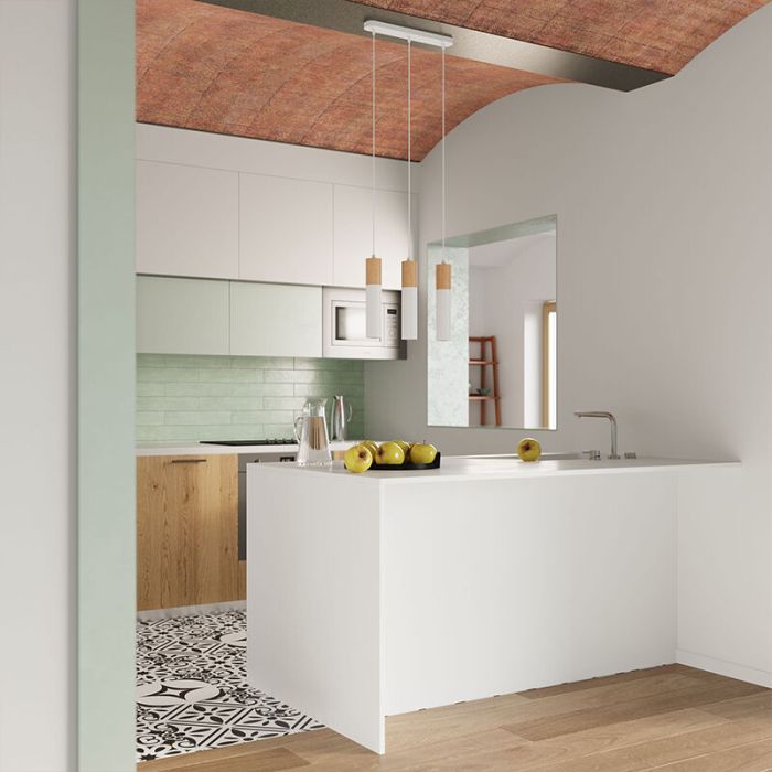 Witte hanglamp Francesca, aluminium, 3L
