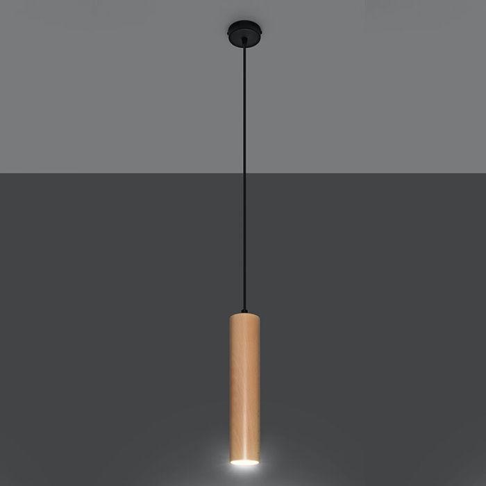 Houten hanglamp Francina