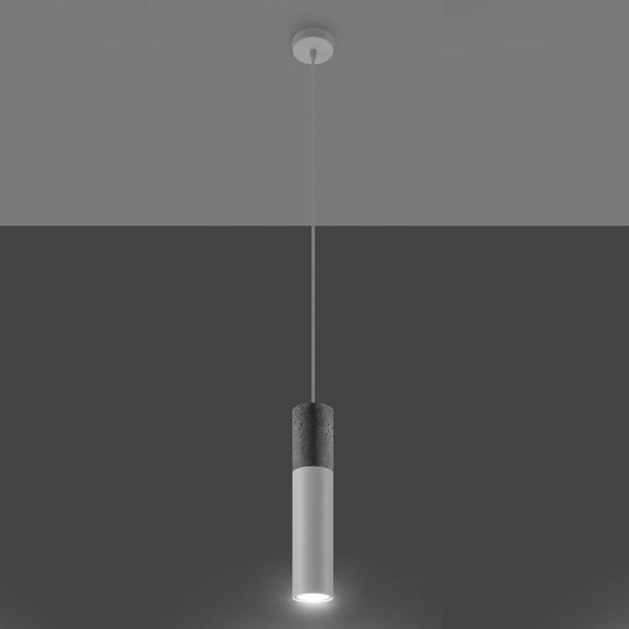 Betonnen hanglamp Fardou, grijs
