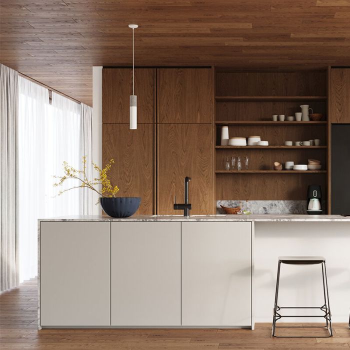 Betonnen hanglamp Fardou, grijs