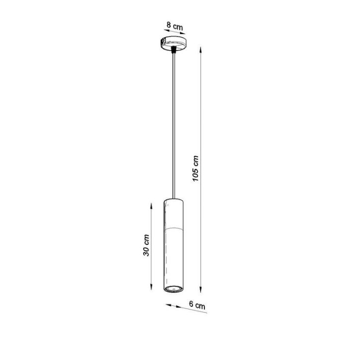 Betonnen hanglamp Fardou, grijs