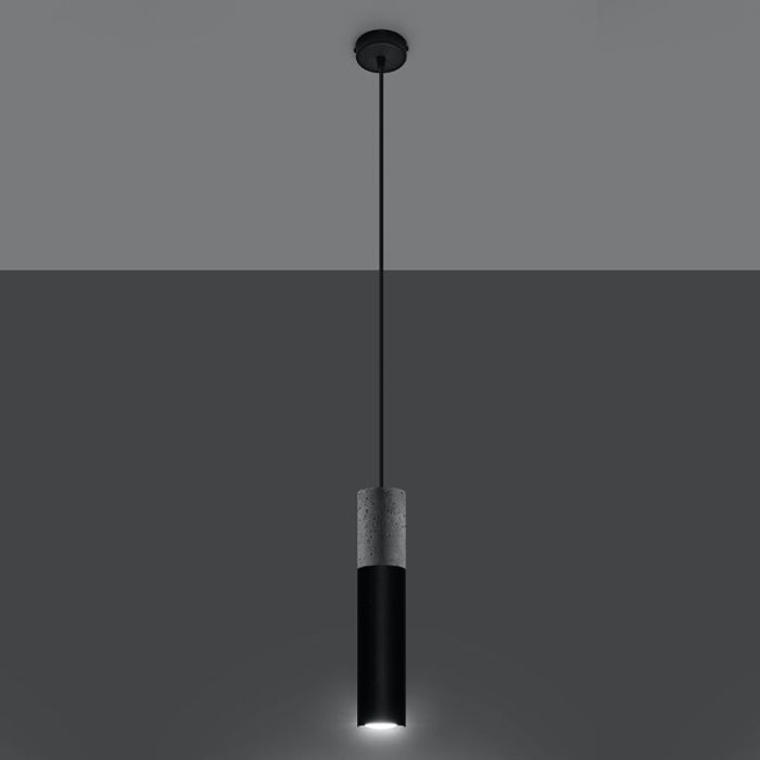 Betonnen hanglamp Fardou, grijs