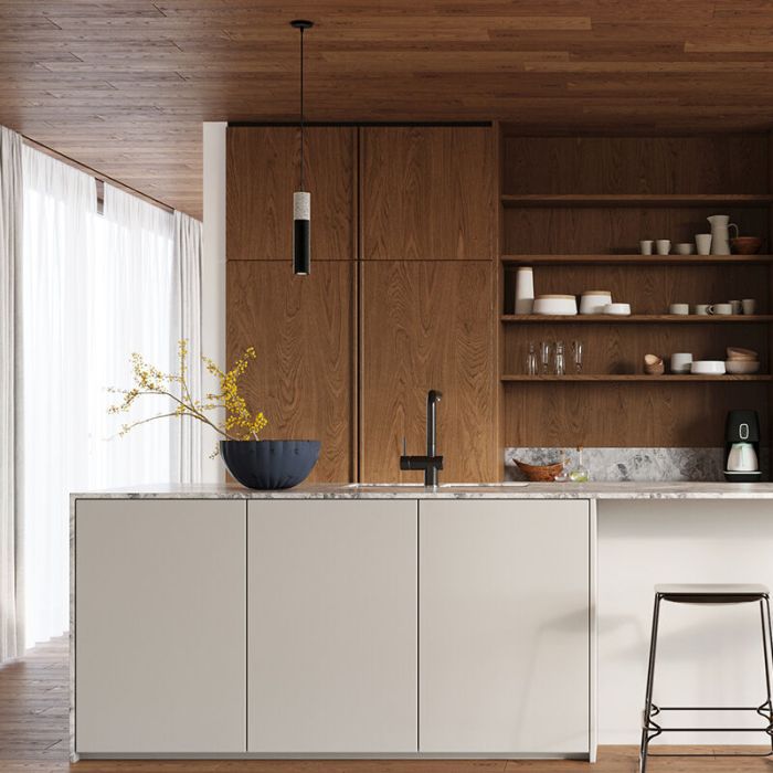 Betonnen hanglamp Fardou, grijs