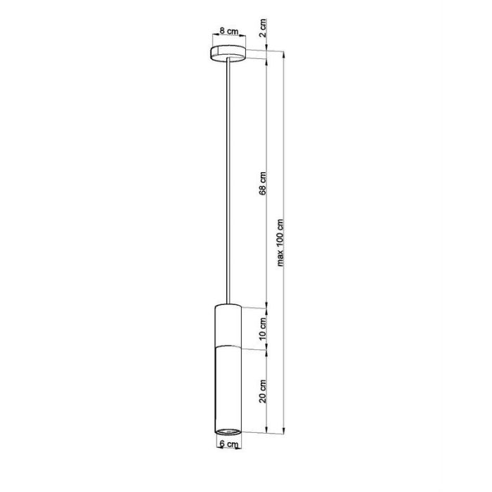 Betonnen hanglamp Fardou, grijs