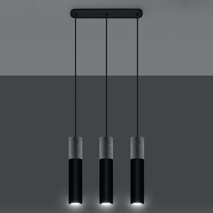 Betonnen hanglamp Fardou, grijs