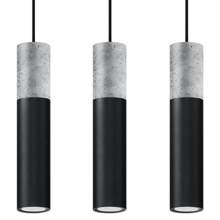 Betonnen hanglamp Fardou, grijs