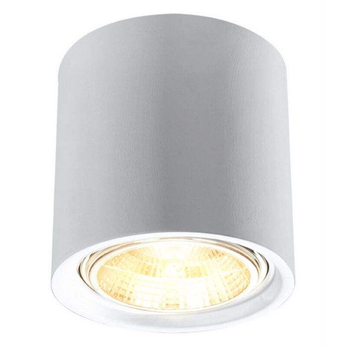 Witte opbouwspot Marilyn, keramiek