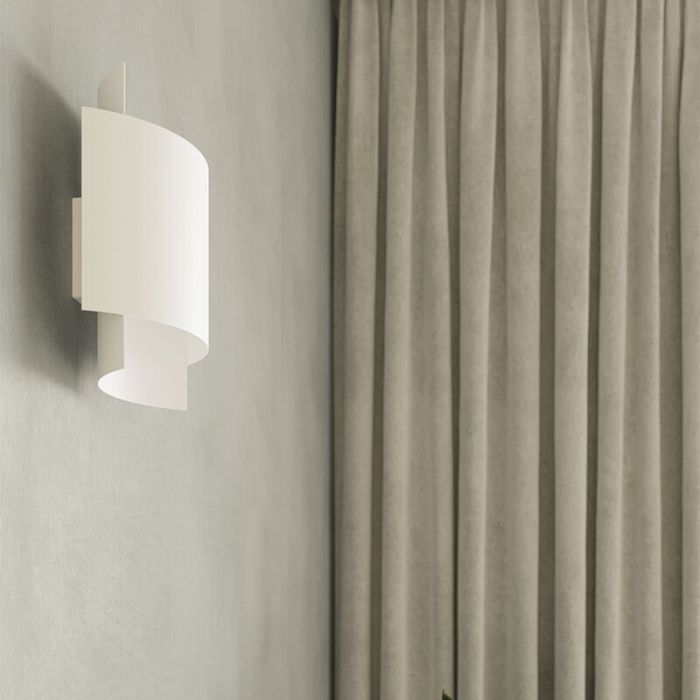 Moderne up down wandlamp Julissa, wit, aluminium