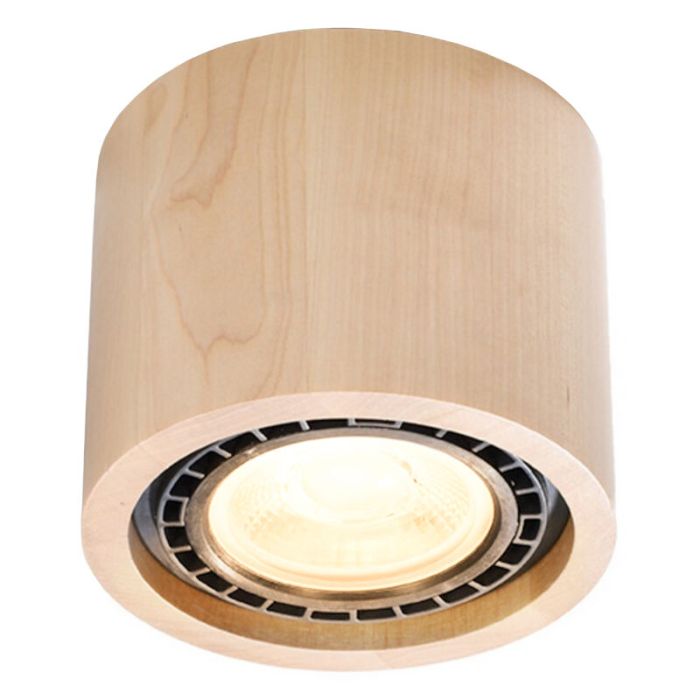 Houten opbouwspot bruin, Alessio