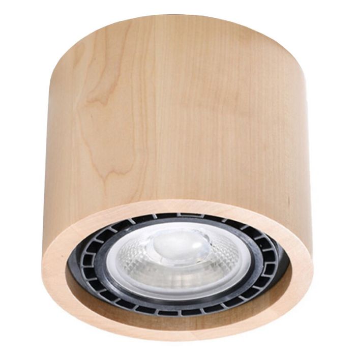 Houten opbouwspot bruin, Alessio