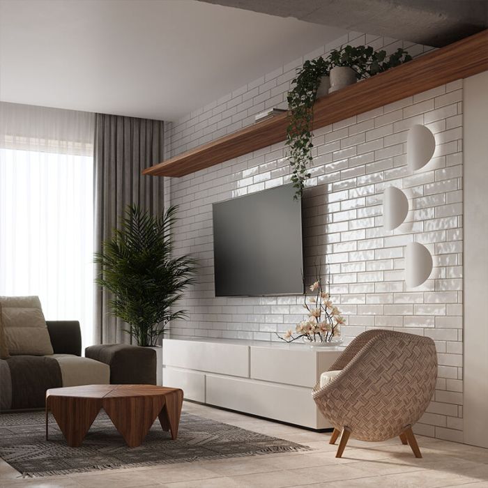 Moderne up down wandlamp Jildou, wit, aluminium