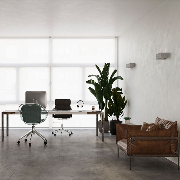 Betonnen up down wandlamp Emmaly, grijs