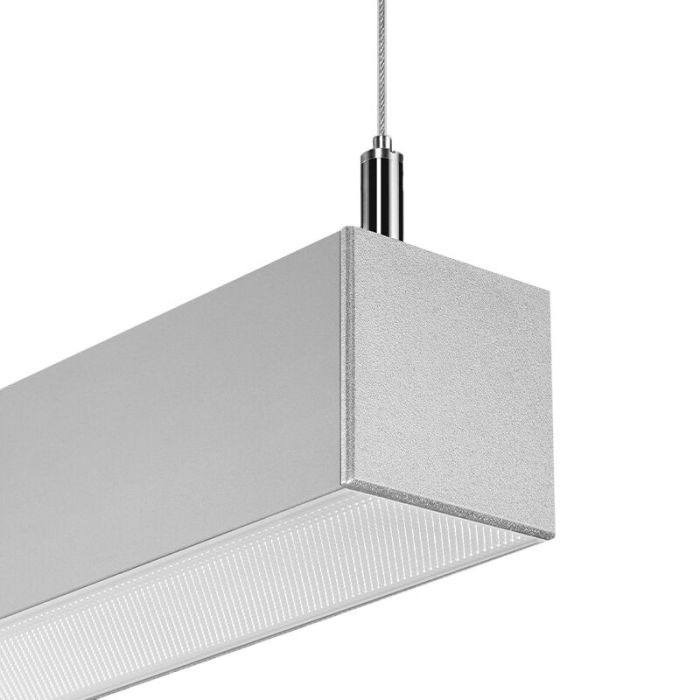 Moderne hanglamp Mascha, grijs, aluminium, 31w, 3000K