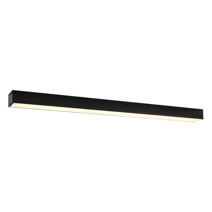 Moderne plafondlamp Mascha, zwart, aluminium, 38W, 3000K