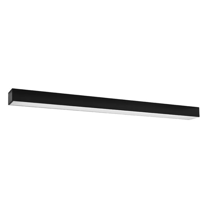 Moderne plafondlamp Mascha, zwart, aluminium, 38W, 3000K