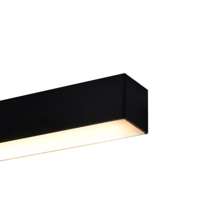 Moderne plafondlamp Mascha, zwart, aluminium, 38W, 3000K