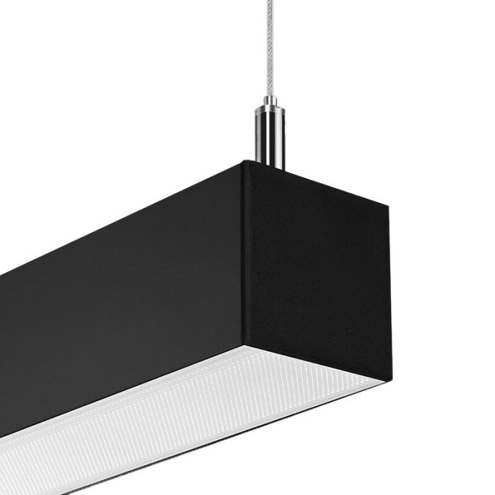Moderne hanglamp Mascha, zwart, aluminium, 48w, 3000K