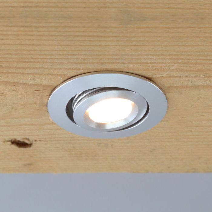 8 kantelbare veranda spots Rona, IP44, met aansluitset en afstandsbediening, geborsteld chroom