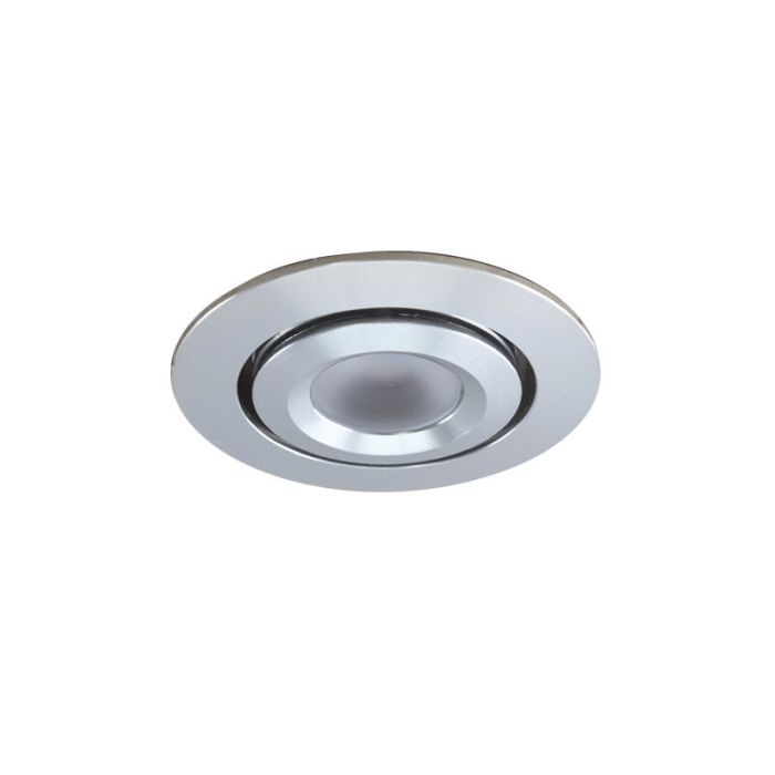 8 kantelbare veranda spots Rona, IP44, met aansluitset en afstandsbediening, geborsteld chroom