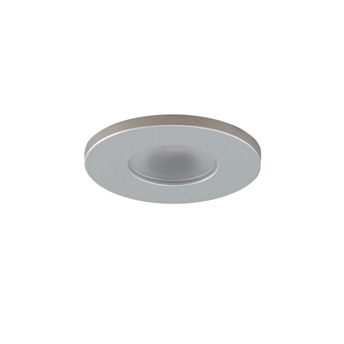 7 geborsteld Chroom veranda inbouwspots Dico, IP65, incl. aansluitset en afstandbediening