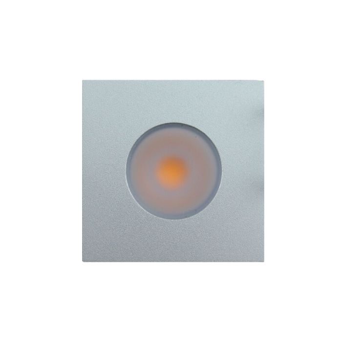 Vierkante geborsteld Chroom Verandaverlichting Dico, IP65, dimbaar