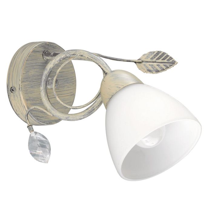 Grijze wandlamp klassiek, Astrid