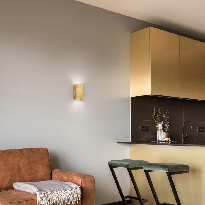 Moderne wandlamp Adam, Goud