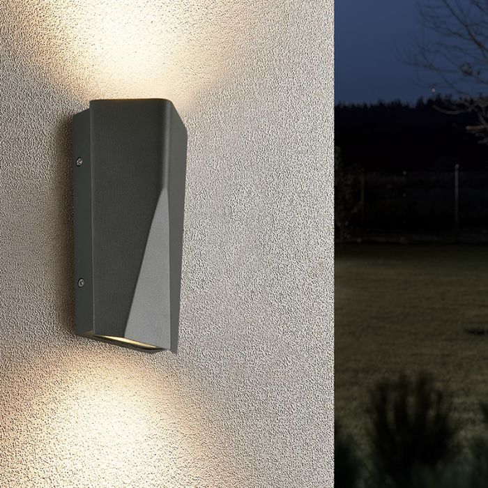 Antraciete buitenlamp design, Sahl, 4,5W, 3000K LED, IP65