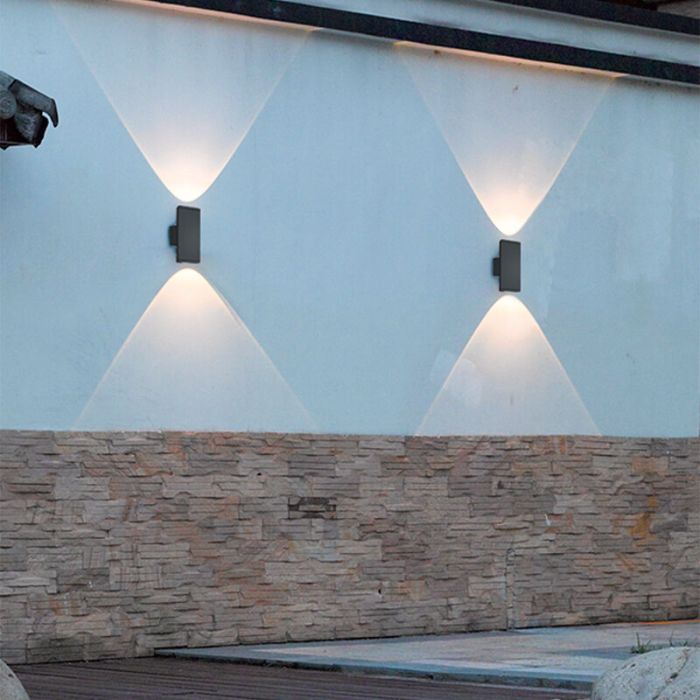 Antraciete buitenlamp aluminium, Teresa, 3W, 3000K LED, IP54