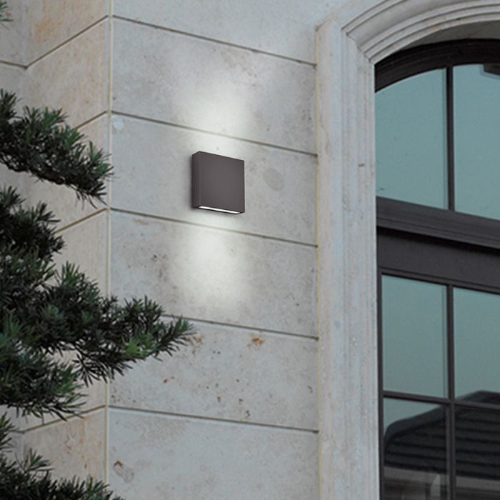 Antraciete buitenlamp modern, Bridlington, 3W, 3000K LED, IP54
