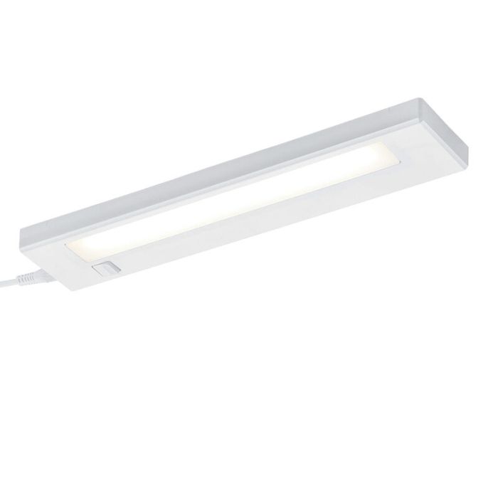 Langwerpige, witte keukenkastverlichting Hazan