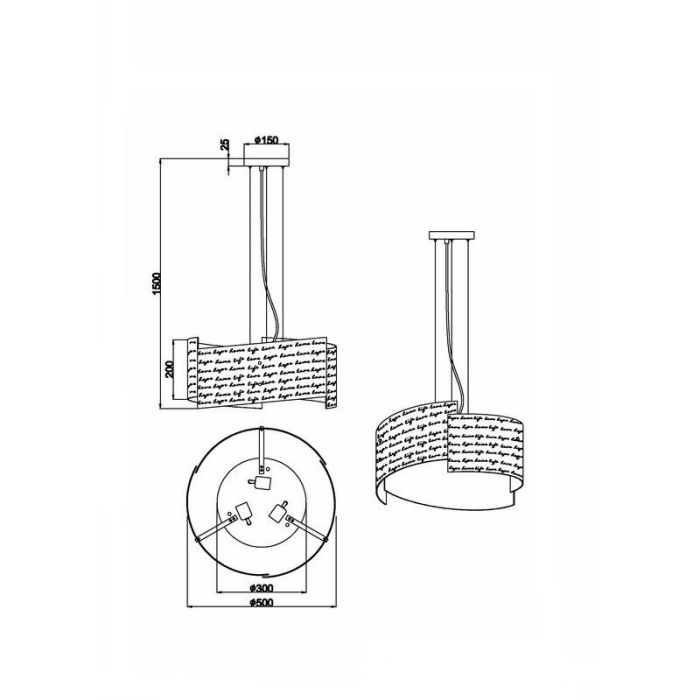 Moderne hanglamp Anna, Wit
