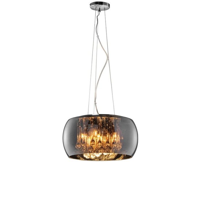 Moderne hanglamp Capucine, Chroom