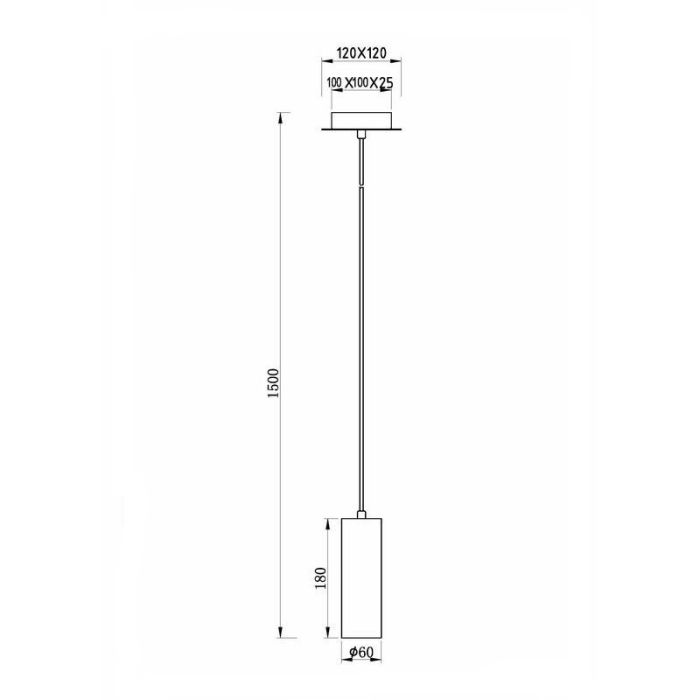 Zwarte hanglamp modern, Kaso