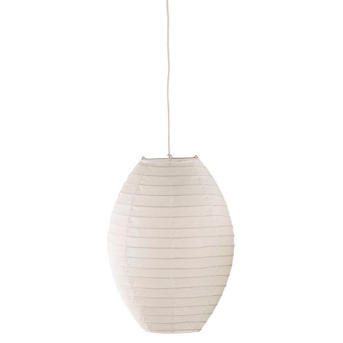 Papieren hanglamp wit, Louisville