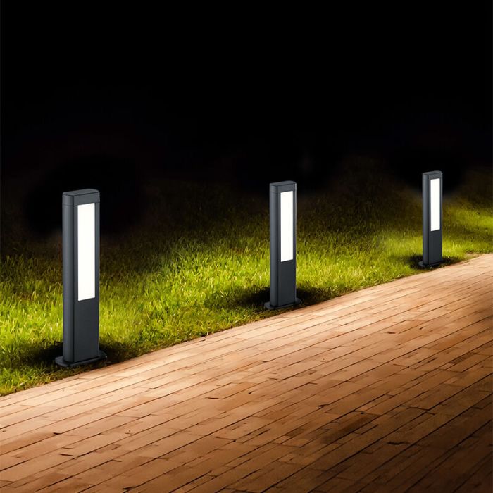 Antraciete buitenlamp modern, Yndira, 5,5W, 3000K LED, IP54