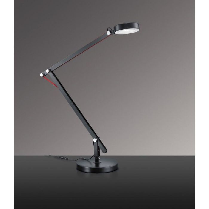 Zwarte tafellamp modern, Pardoes, 5W, 3000K LED, met schakelaar