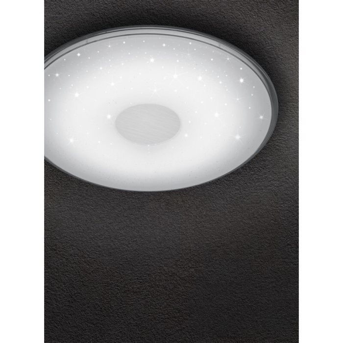Witte plafonnière modern, Levain, 30W, warm tot koud wit verstelbare LED, met afstandsbediening