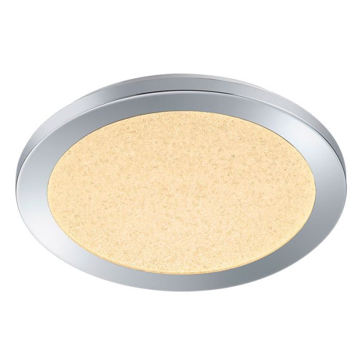 Chromen plafonnière modern, Marie, 15W, 3000K LED, IP44