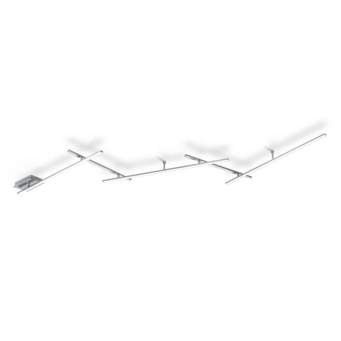 Nikkelen plafonnière design, Kandla, 6W, 3000K LED