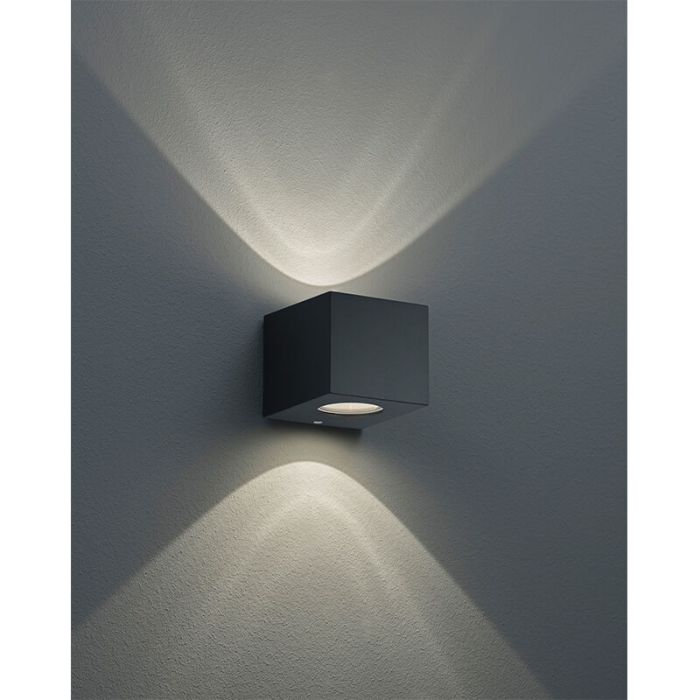 Zwarte buitenlamp design, Sandby, 2W, 3000K LED, IP44