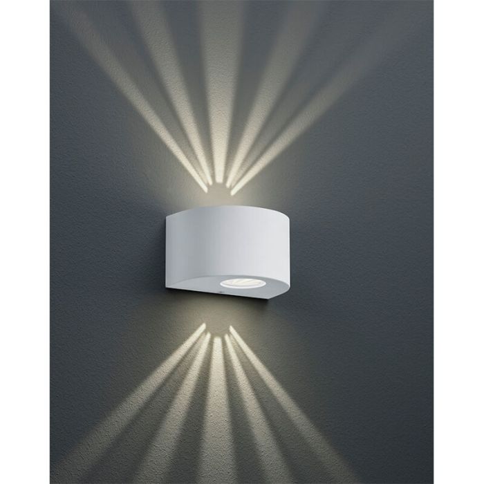 Witte buitenlamp design, Sandkas, 2W, 3000K LED, IP44