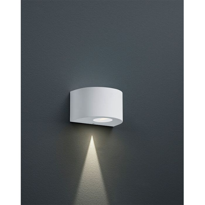 Witte buitenlamp design, Sandkas, 2W, 3000K LED, IP44