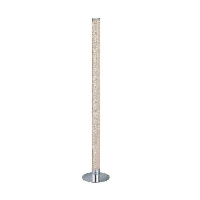 Chromen vloerlamp modern, Vacio, 10W, 3000K LED, met afstandsbediening